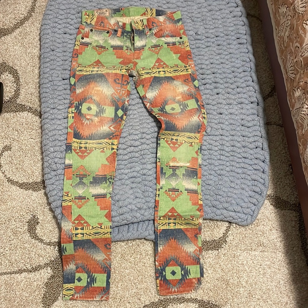 Polo RL jeans abstract like new wore once